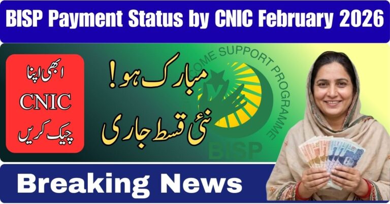 BISP payment status check by CNIC 2026 guide using 8171 portal